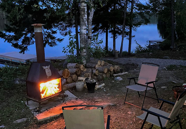 Biscotasing Sportsman Lodge Camp Fire.jpg